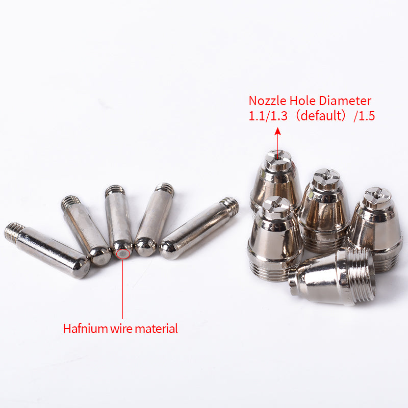 Startnow 25PCS Nozzle Electrode Torch Shield Cups Kits Plasma AG60 SG55 WSD60 For Welding Torch Cutting Machine Parts