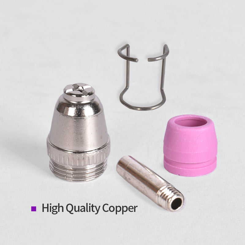 Startnow Kit Plasma da 26 Pezzi per AG60 – Ugelli, Elettrodi, Coppe di Protezione con Guida Pilota per WSD60 SG55 – Materiali di Consumo per Taglio Plasma