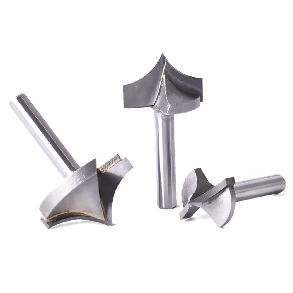 Startnow 5 st spetsiga routerbits fräsar för organisk kartong MDF trä PVC CNC-verktyg router gravyrbits ändfräsar