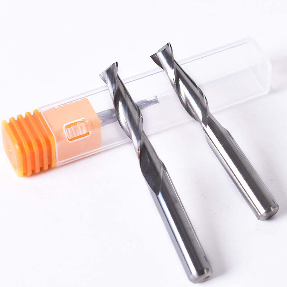 Startnow 10PCS / Lot Upcut Fräs Två Flute Spiral Bits CNC Verktyg Router Gravyr Bit Ändfräs