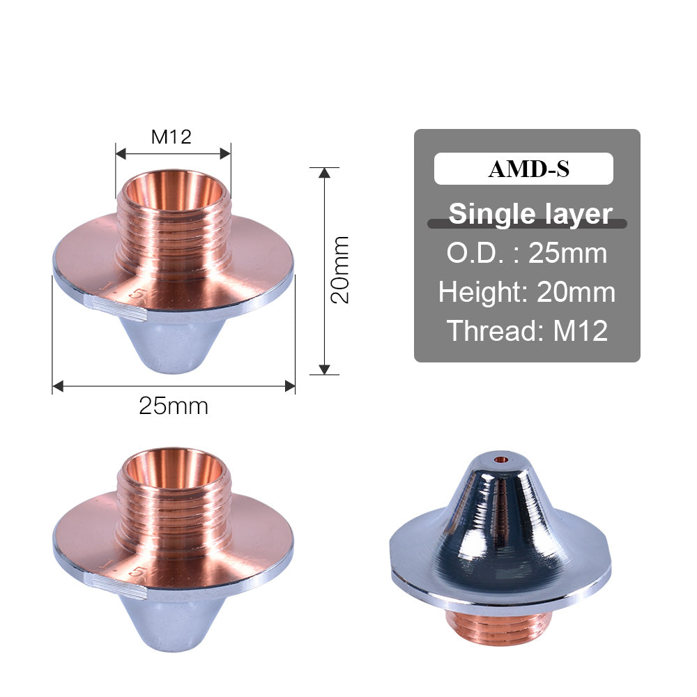 amada laser nozzle Single layer