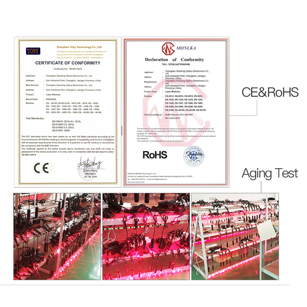 650nm red Dot Laser Projector Module CE certification