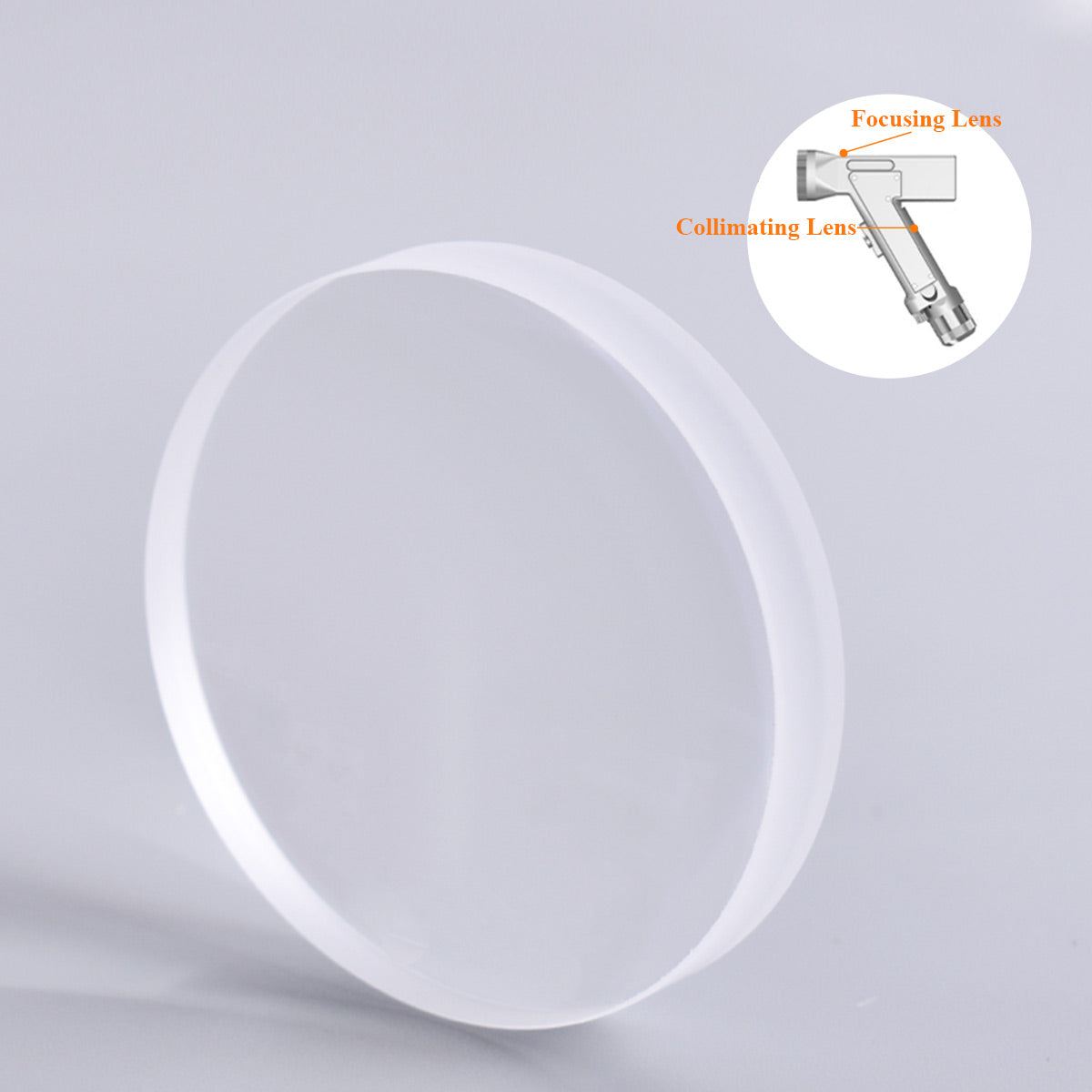 Optical focusing lens D20xT3.5 F400