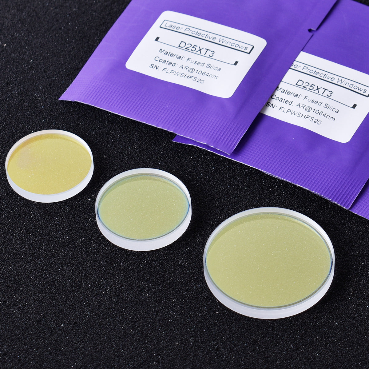 Optical laser protective lens d30