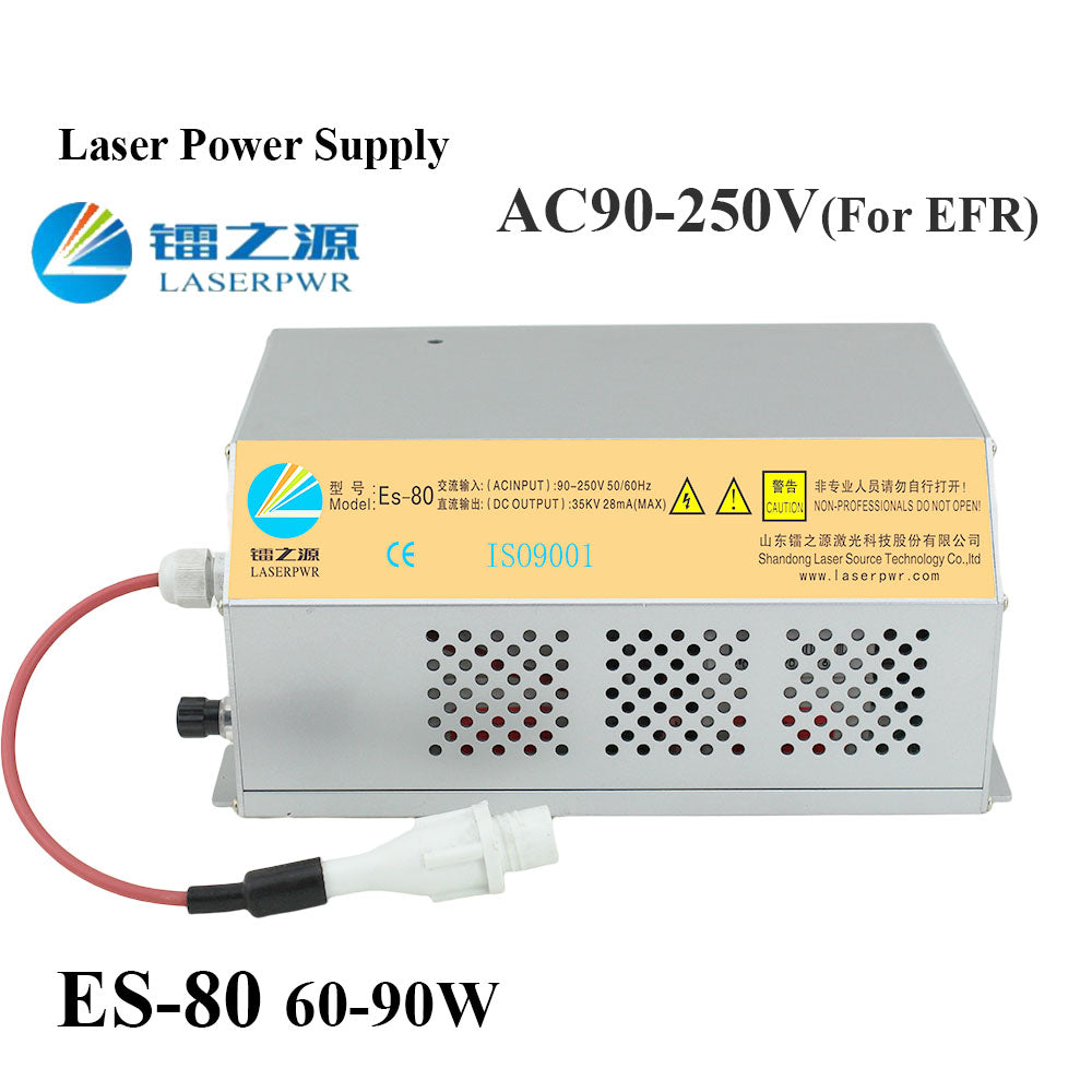 HY-ESA80 CO2 Laser Source 110/220V Universal Laser Device 80W High Voltage Laser Power Supply For Laser Cutting Machine