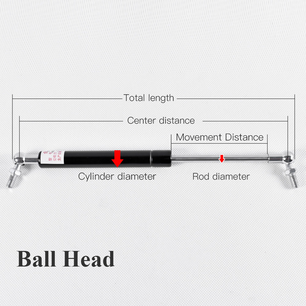 Startnow 18*8mm hydraulická podpůrná tyč Pneumatická pružinová vyhazovací tyč 300N 400N Hydraulická tyč pro laserový řezací gravírovací stroj