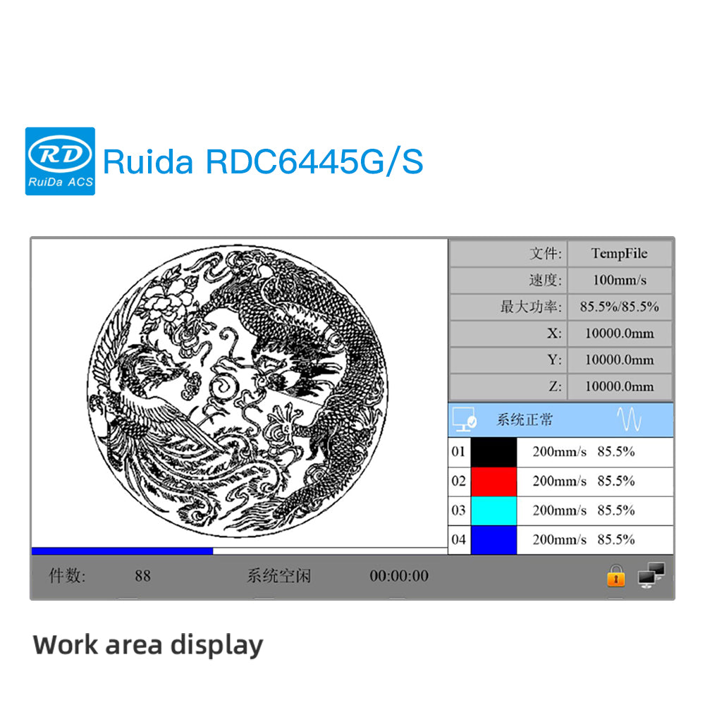 Ruida RDC6445S CO2 Laser Controller CNC Laser Cutting Machine Control System RDC6445GT5