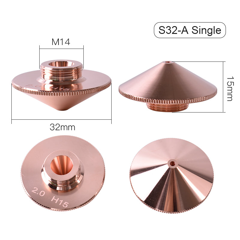 Raytools Laser nozzle D32mm Single Layer