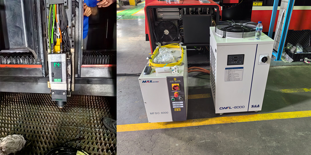 6000W S&A water chiller/Max Laser Source