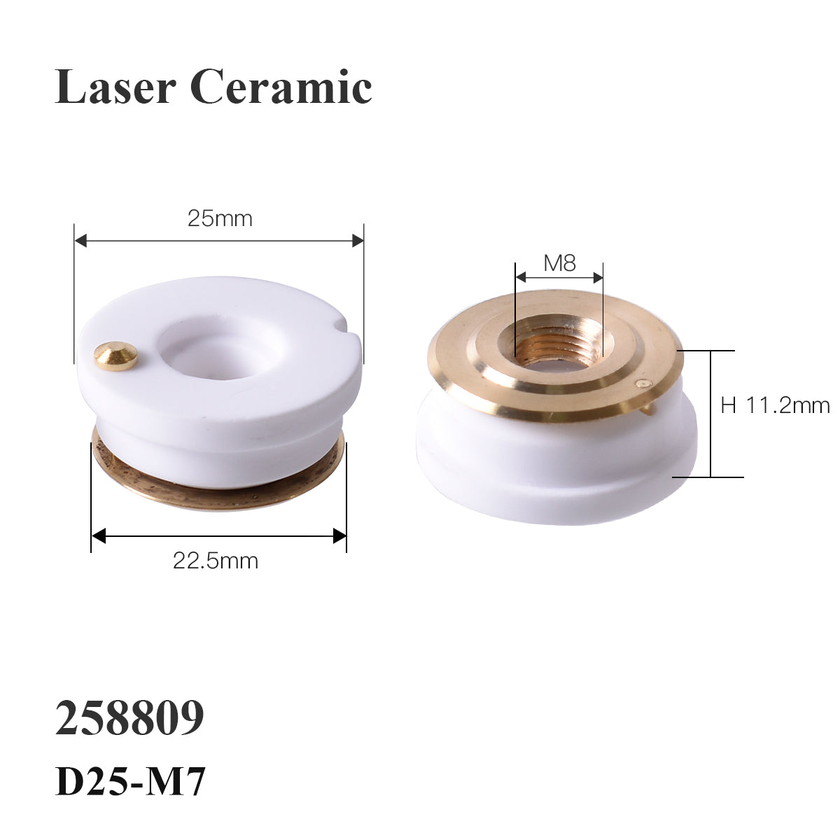 Startnow Laser Ceramic 254493/1906032 Dia.41mm Ceramic Ring 936678/913966 Sensor