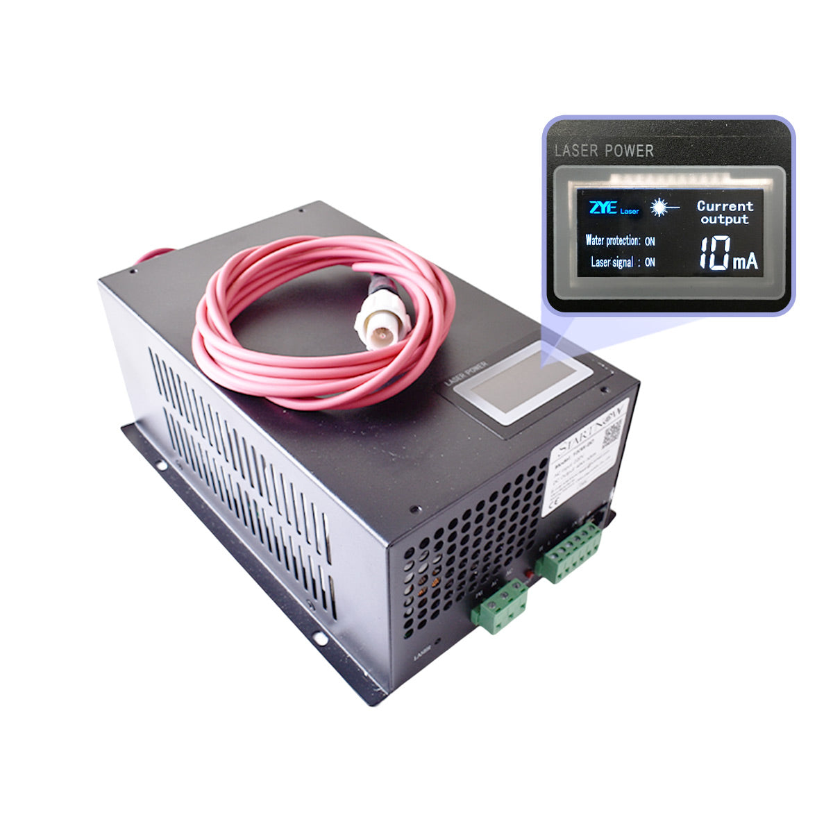 Startnow 100W-BD CO2 Laser Power Supply With Display Screen 110V PSU MYJG 220V Laser Tube Cutting Source