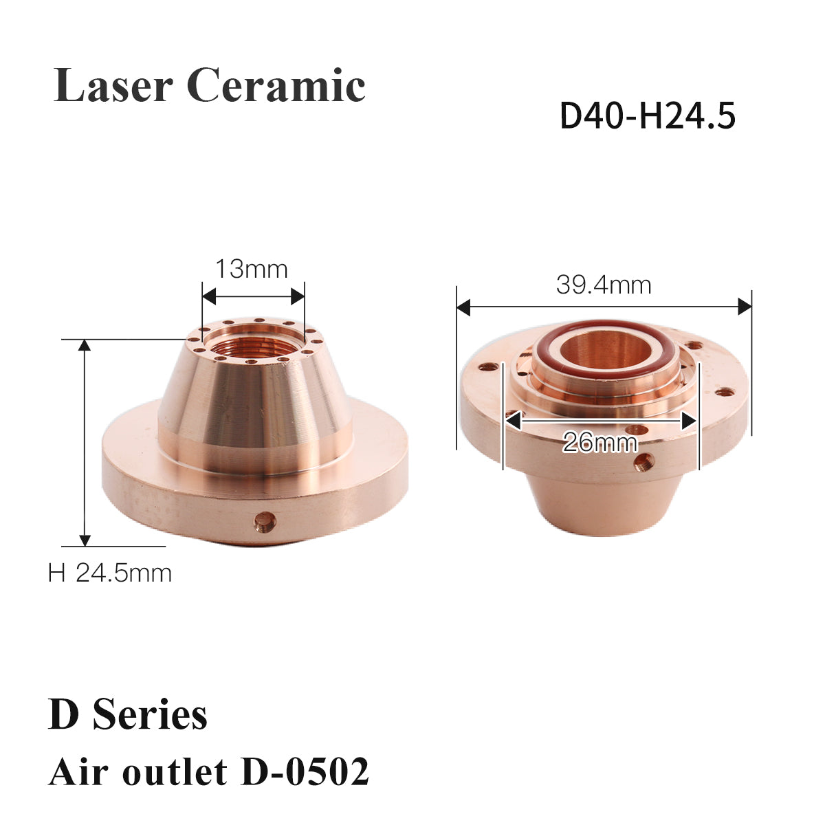 Startnow Laser Keramik Isolierring 3501/3502 Schrägloch 2700/2702