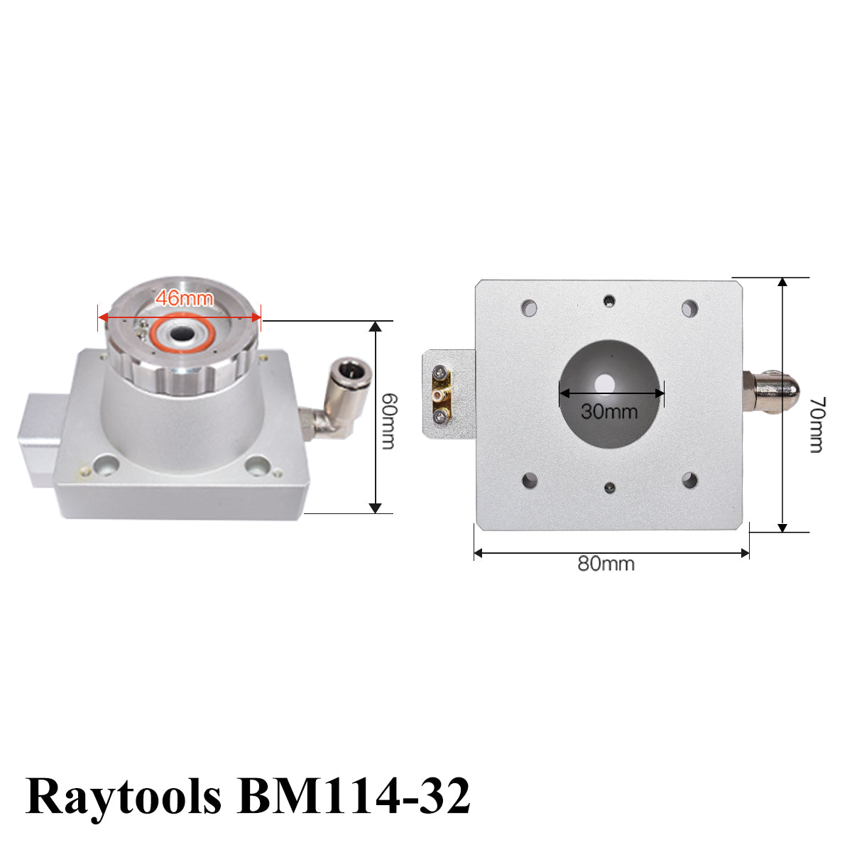 Startnow Laser Nozzle Sensor Connector BT210S BT230 BT240S BM111 Nozzle Connection Parts For Raytools Fiber Laser Cutting Head