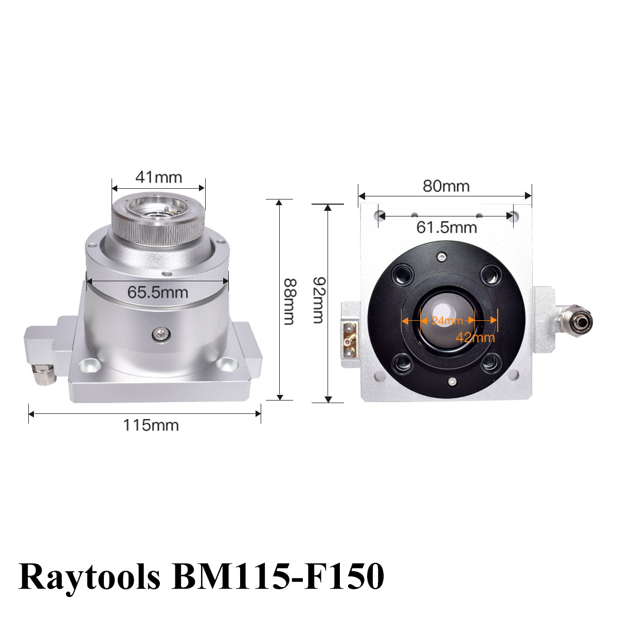 Startnow Laser Nozzle Sensor Connector BT210S BT230 BT240S BM111 Nozzle Connection Parts For Raytools Fiber Laser Cutting Head