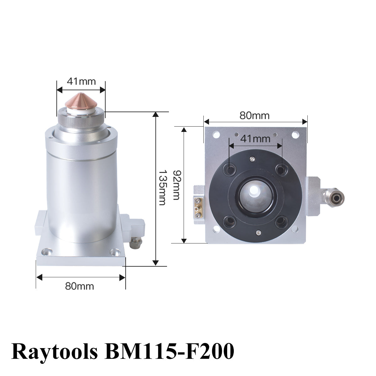 Startnow Laser Nozzle Sensor Connector BT210S BT230 BT240S BM111 Nozzle Connection Parts For Raytools Fiber Laser Cutting Head