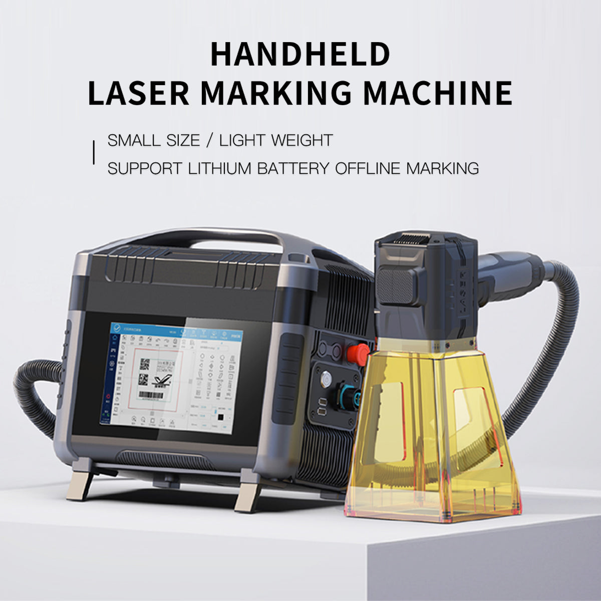 Portable Hand-held Fiber Laser Marking Machine