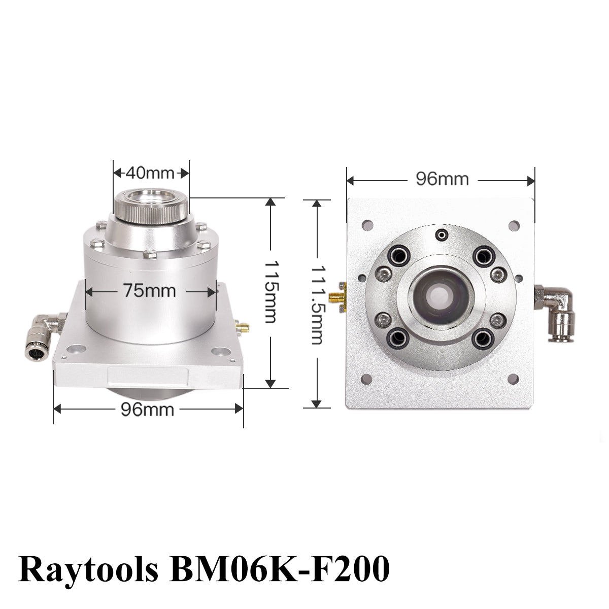 Startnow Laser Nozzle Sensor Connector BT210S BT230 BT240S BM111 Nozzle Connection Parts For Raytools Fiber Laser Cutting Head