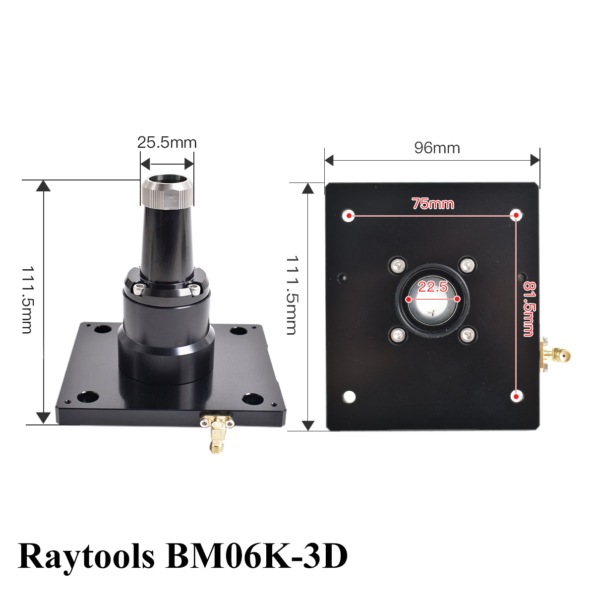 Startnow Laser Nozzle Sensor Connector BT210S BT230 BT240S BM111 Nozzle Connection Parts For Raytools Fiber Laser Cutting Head