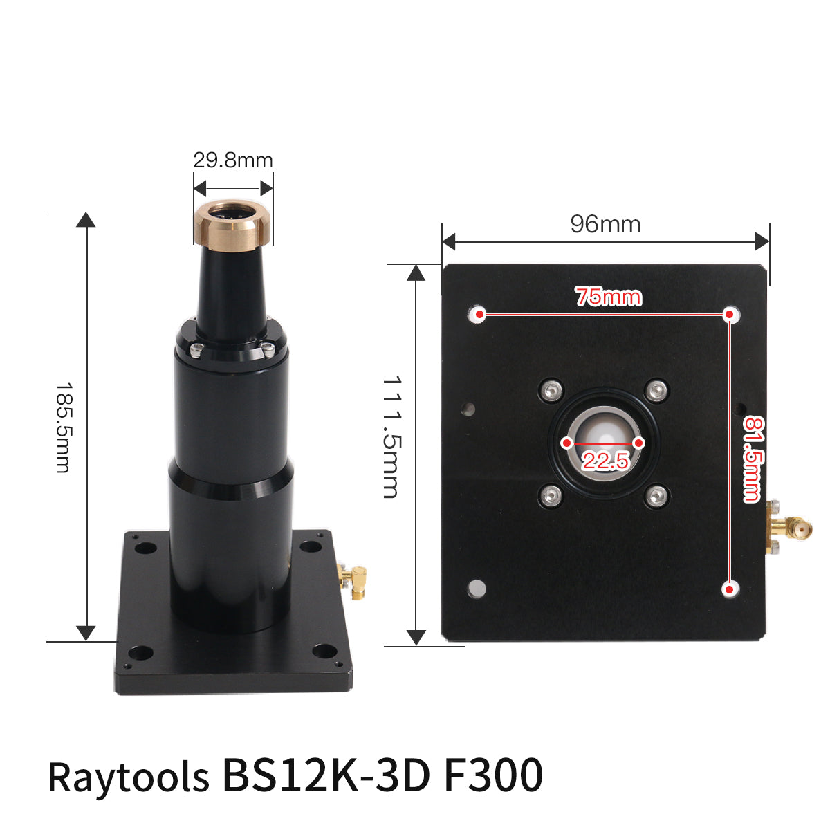 Startnow Laser Nozzle Sensor Connector BT210S BT230 BT240S BM111 Nozzle Connection Parts For Raytools Fiber Laser Cutting Head