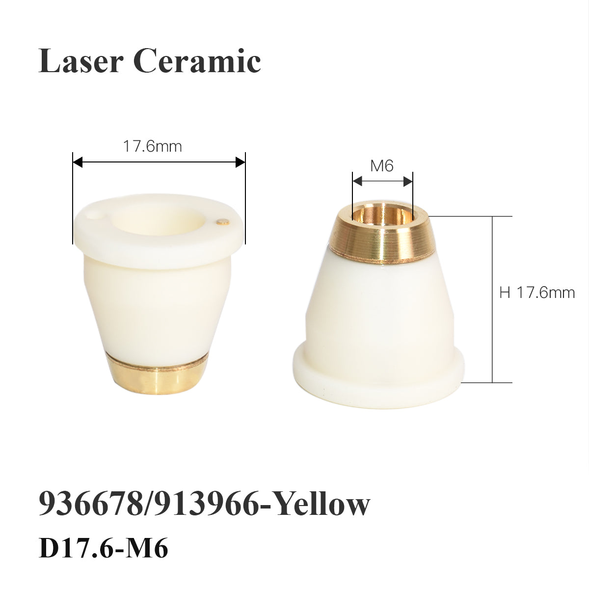 Startnow Laser Ceramic 254493/1906032 Dia.41mm Ceramic Ring 936678/913966 Sensor