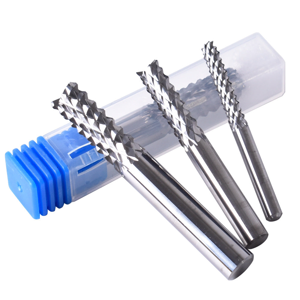 Startnow 5PCS Corn Edge Tooth Milling Cutter 3.175 4 6mm SHK Tungsten ...