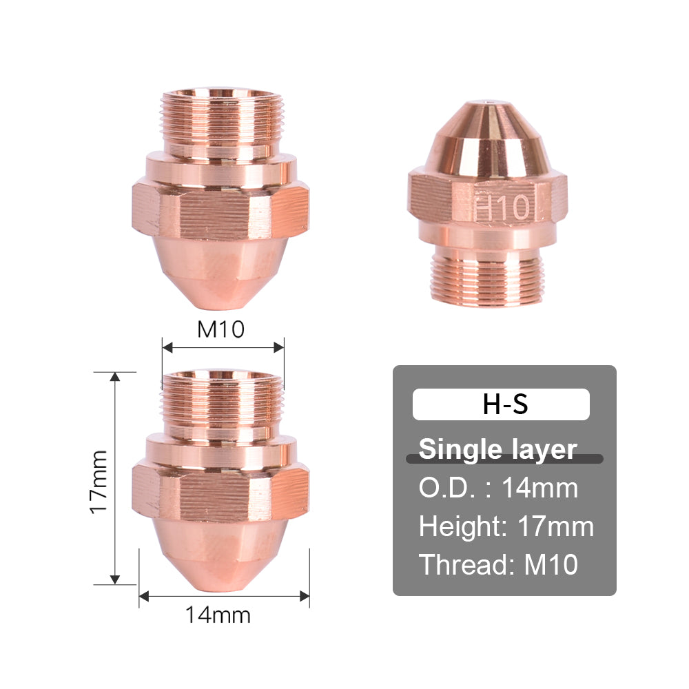 Startnow BC Fiber Laser Nozzle HK/NK Laser Head Single Layer 1.0 1.5 2.0 3.0