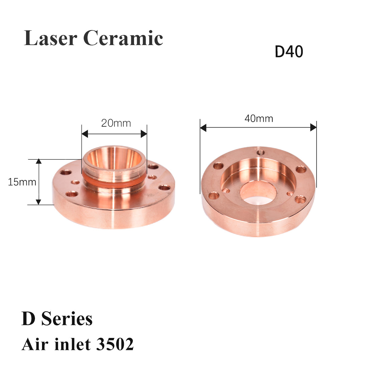 Startnow Laser Keramik Isolierring 3501/3502 Schrägloch 2700/2702