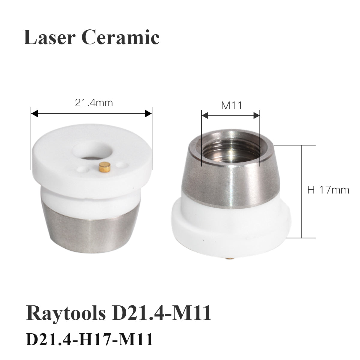 Startnow Raytools 레이저 커팅 헤드 3D D28/21.4 M11 세라믹 링