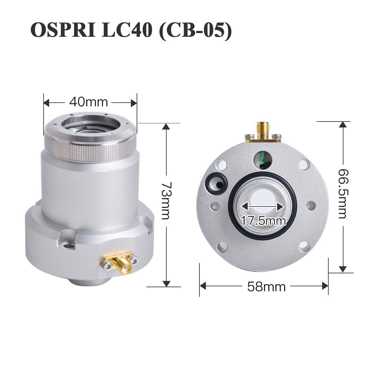 Conector de Bico a Laser Startnow Sensor Ospri LC218 LC-40 LCS03C LC608 LC80 LCN03A 3D NC-04 F150 Peças de Cabeça de Corte de Equipamento CNC