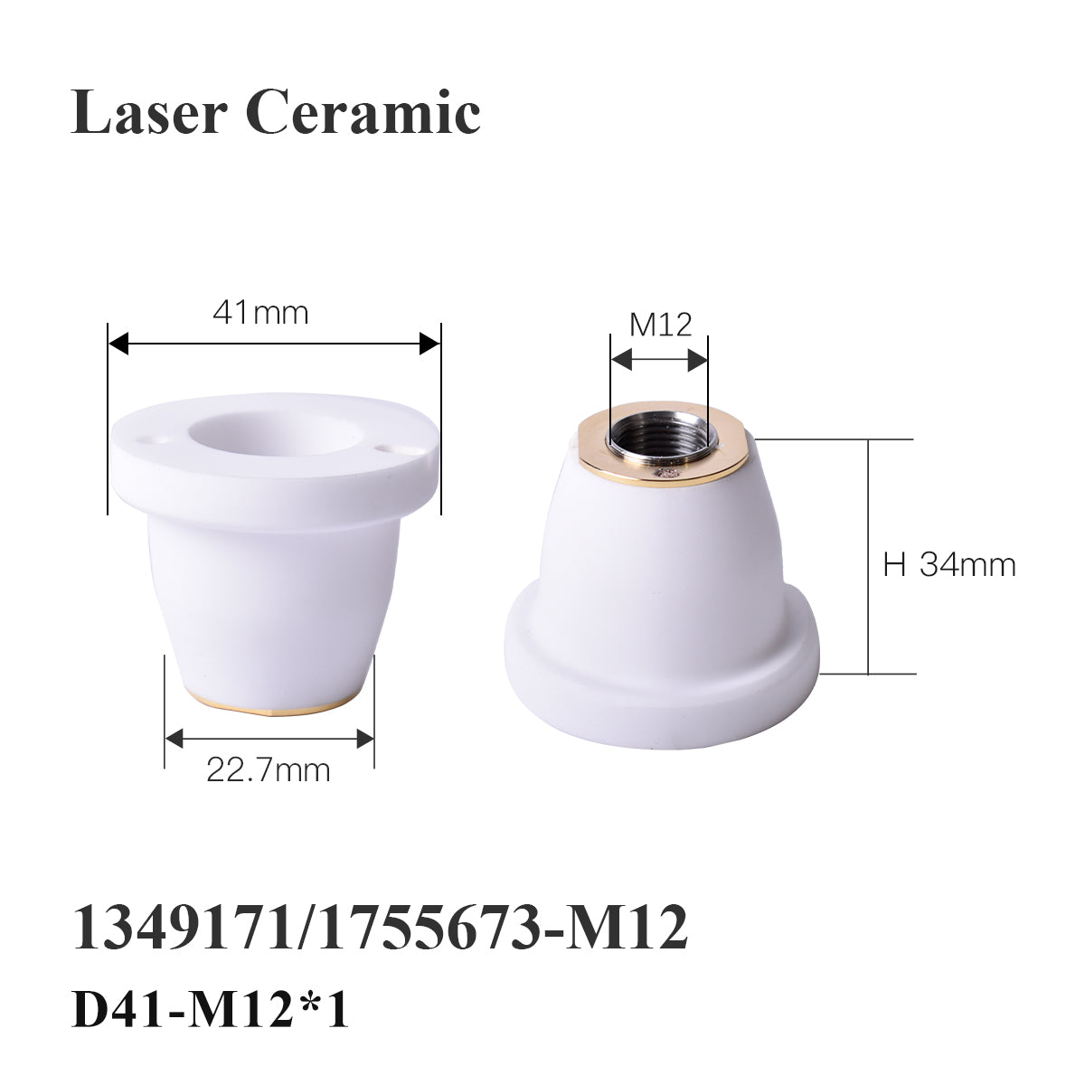 Startnow Laser Ceramic 254493/1906032 Dia.41mm Ceramic Ring 936678/913966 Sensor