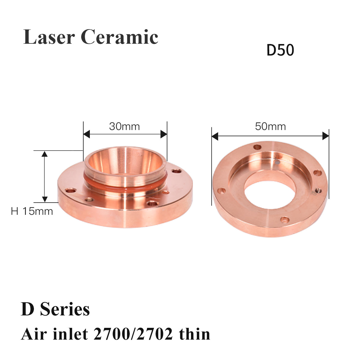 Startnow Laser Keramik Isolierring 3501/3502 Schrägloch 2700/2702