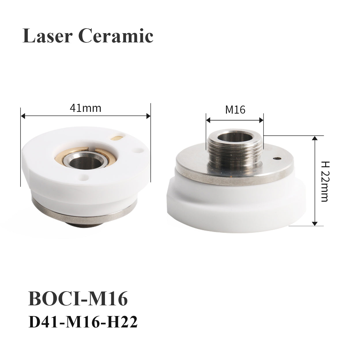 Startnow BOCI LaserMech med hulskærende hoved keramiske ringe M8 dyseforbindelse