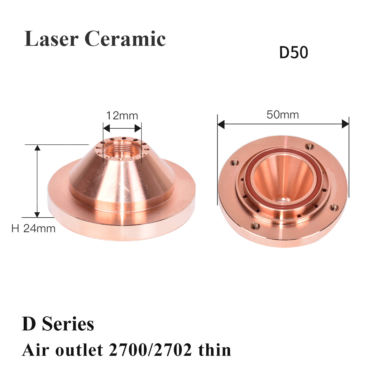 Startnow Laser Keramik Isolierring 3501/3502 Schrägloch 2700/2702