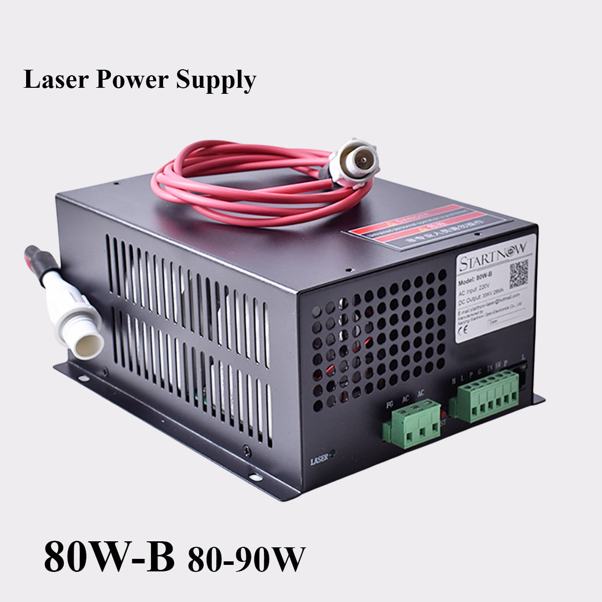 Startnow 80W-B CO2 Laser Power Supply With Network Port 110V 220V Voltage MYJG 50W 60W For Laser Tube