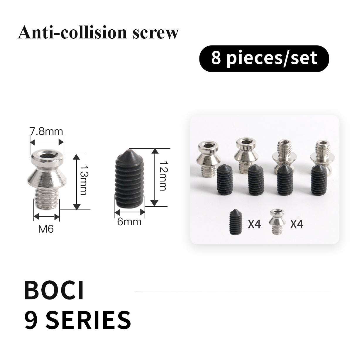 Startnow Anti-Collision Screw for BOCI OSPRI Raytools Max Laser Heads BLT441/BLT461T/BLT462T/BLT641