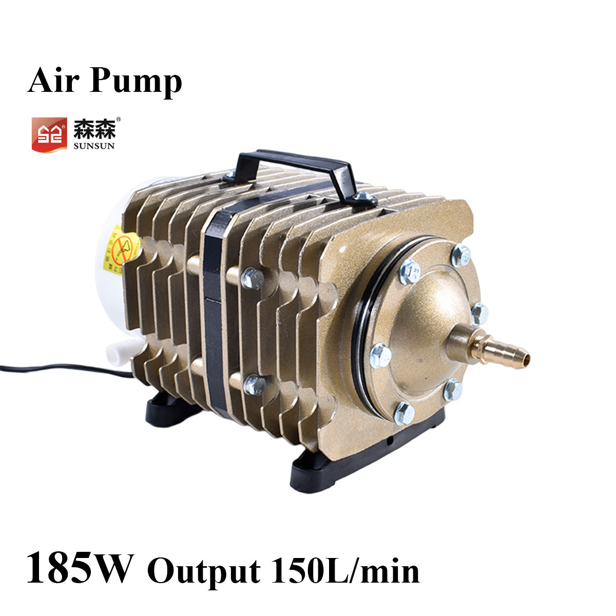 220V 185W 150L/min Electric Magnetic Air Compressor SUNSUN Air Pump ACO-012 For Laser Machine Ash Remove Aquarium Fish Farming
