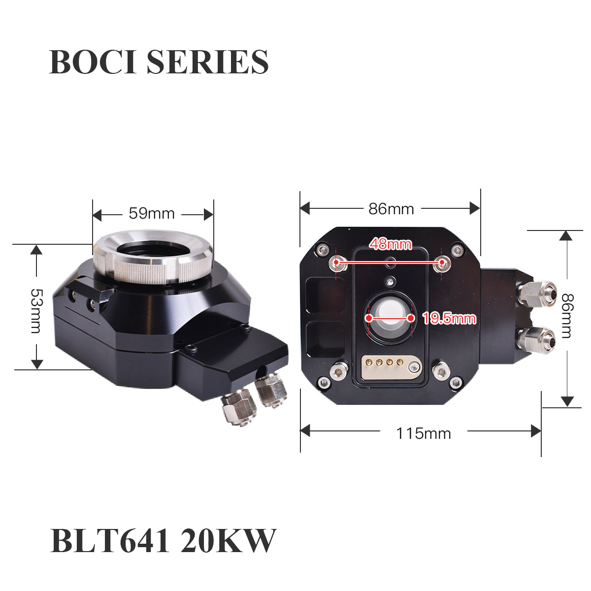 Startnow Laser Sensor Connector For BLT421/641 Boci Cutting Head Nozzle Ceramic Holder Accessory