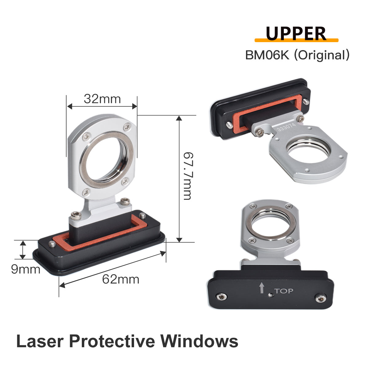 Startnow Original Raytools Upper Lower Laser Protective Windows Base Seat