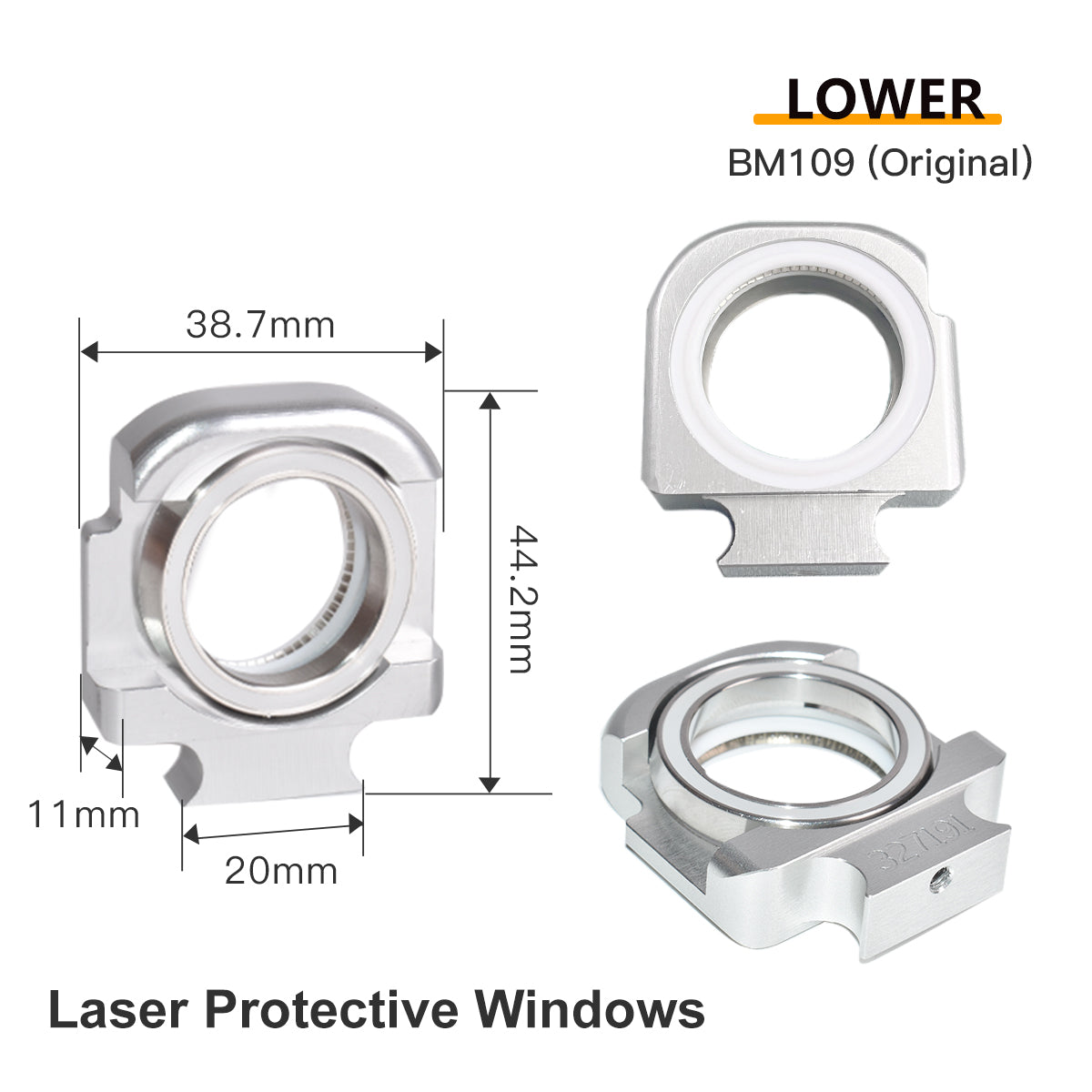 Startnow Original Raytools Upper Lower Laser Protective Windows Base Seat