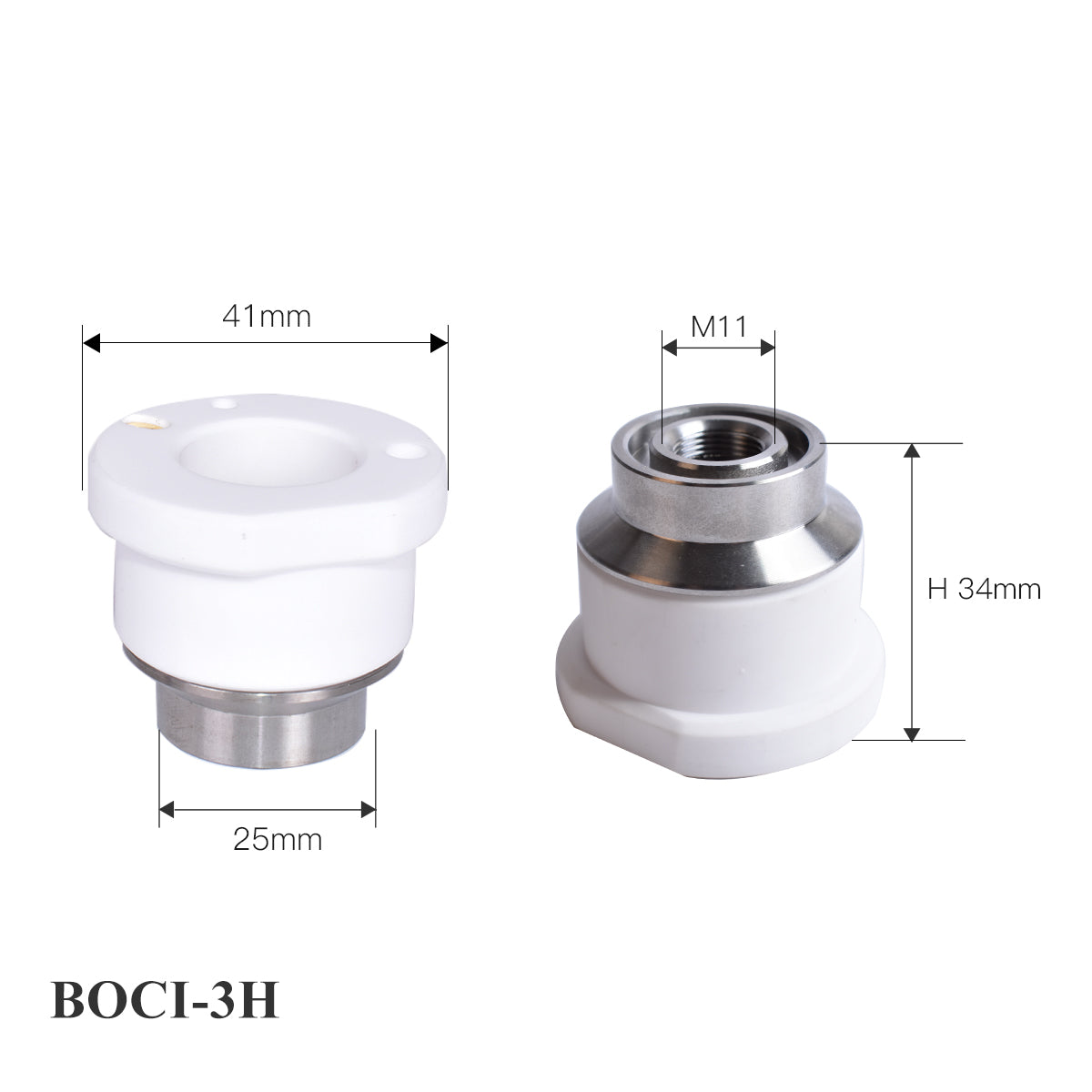 Startnow BOCI LaserMech With Hole Cutting Head Ceramic Rings M8 Nozzle Connector