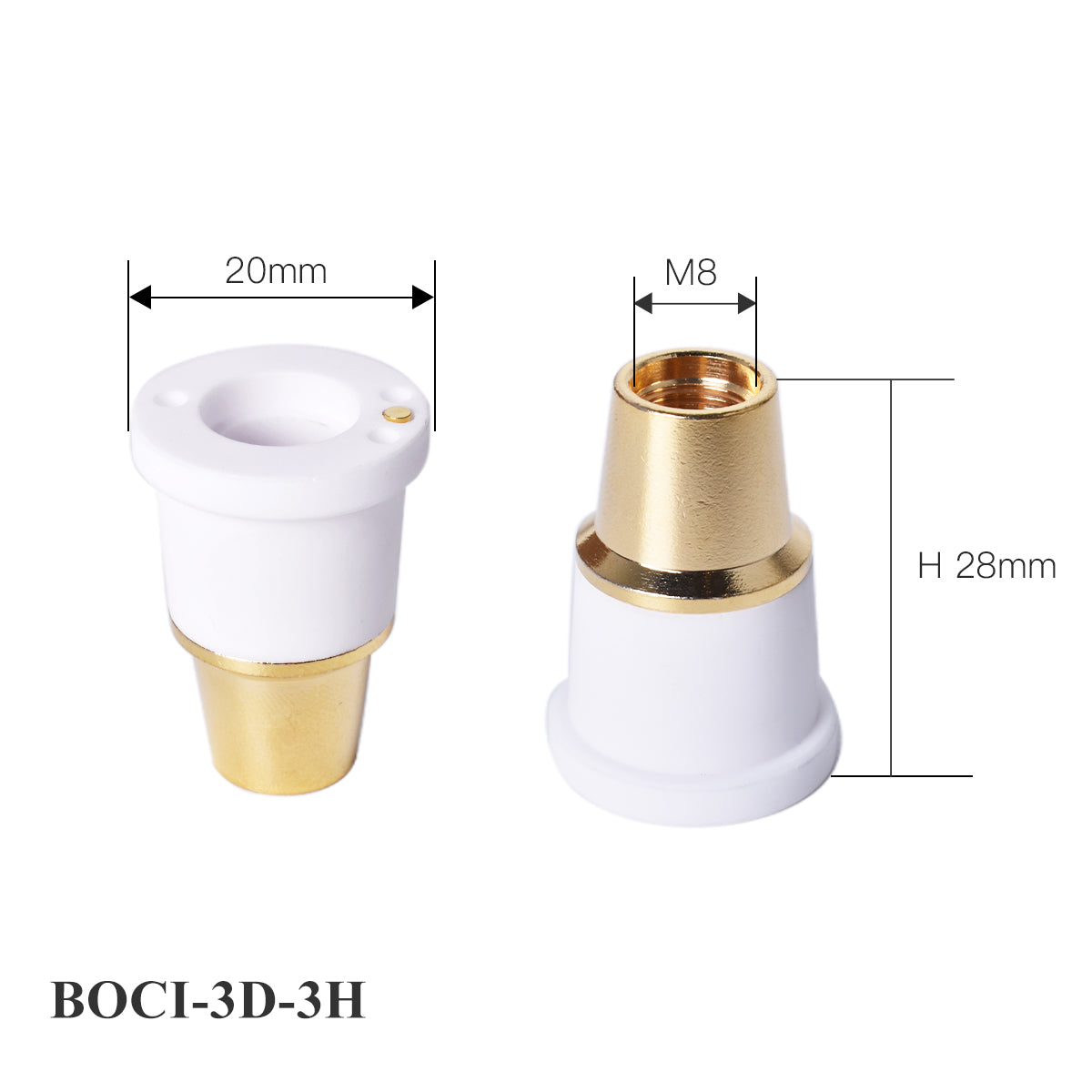 Startnow BOCI LaserMech With Hole Cutting Head Ceramic Rings M8 Nozzle Connector