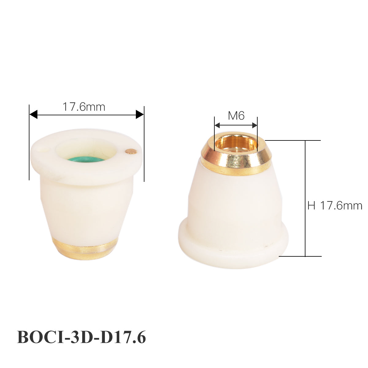 Startnow BOCI LaserMech With Hole Cutting Head Ceramic Rings M8 Nozzle Connector