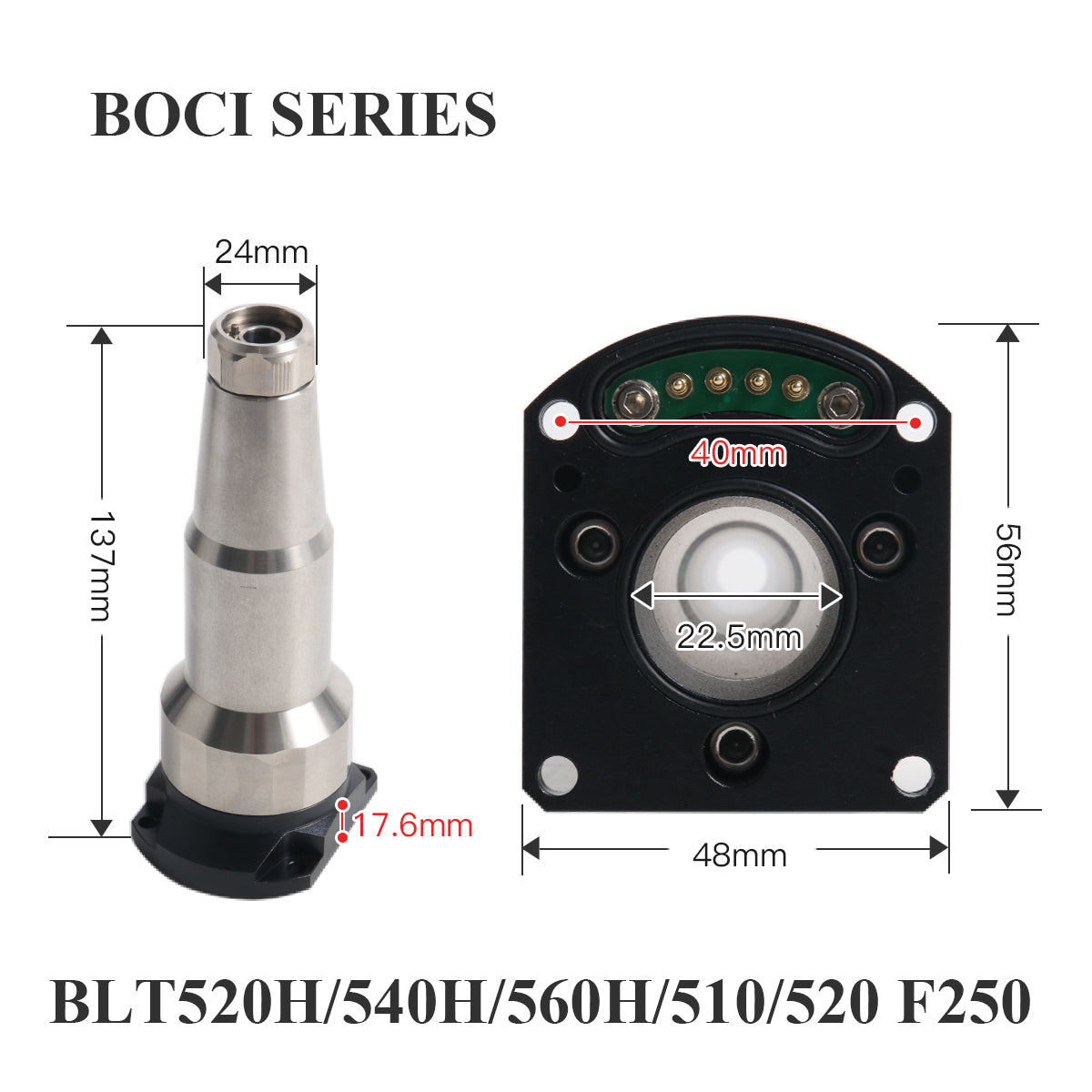 Startnow Laser Sensor Connector For BLT421/641 Boci Cutting Head Nozzle Ceramic Holder Accessory