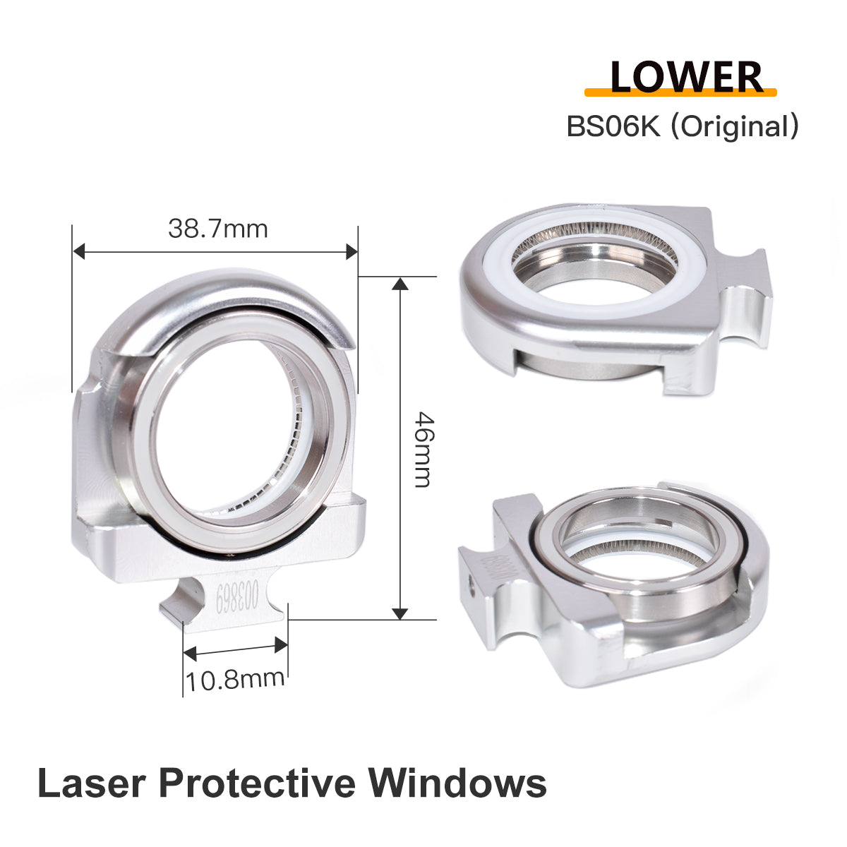 Startnow Original Raytools Upper Lower Laser Protective Windows Base Seat