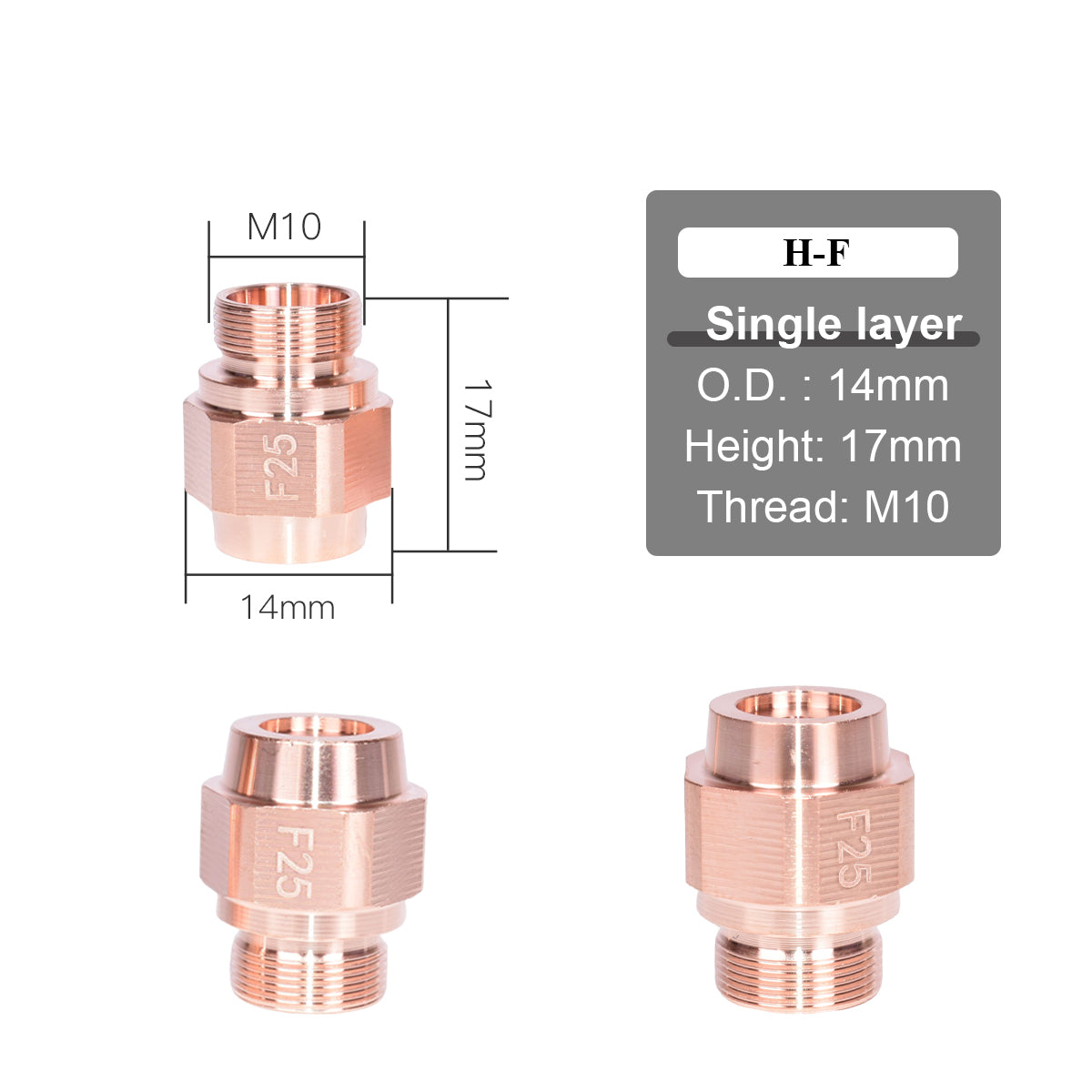 Startnow Bc Fiber Laser Nozzle HK/NK Laser Head Single Layer 1.0 1.5 2.0 3.0