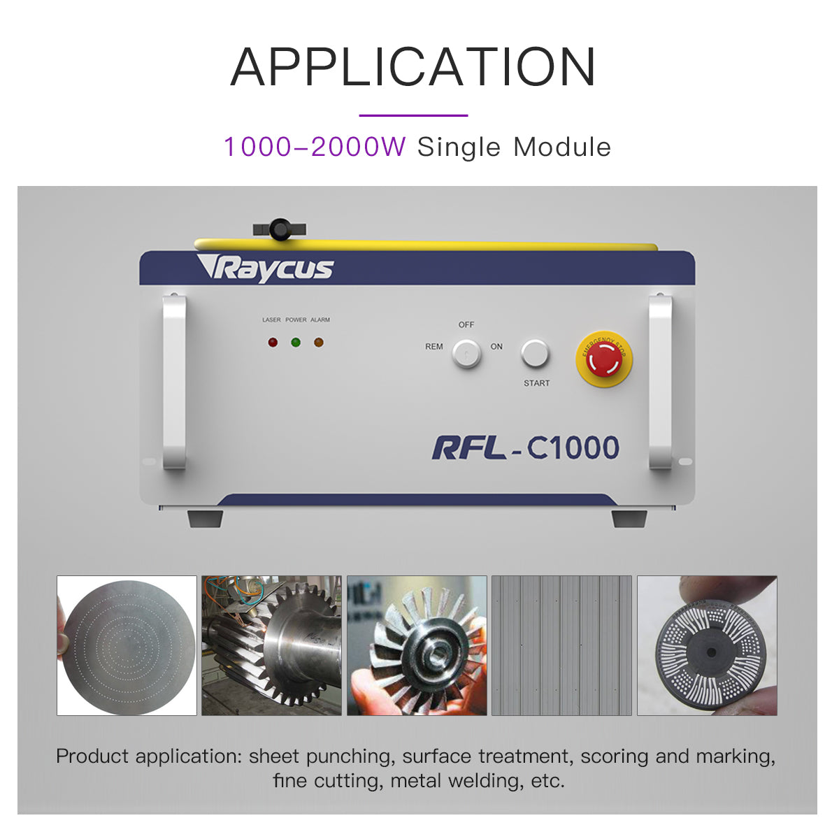 Raycus Fiber Cutting Welding Laser Source RFL-C1000 C1500 RFL-C2000X Single Module