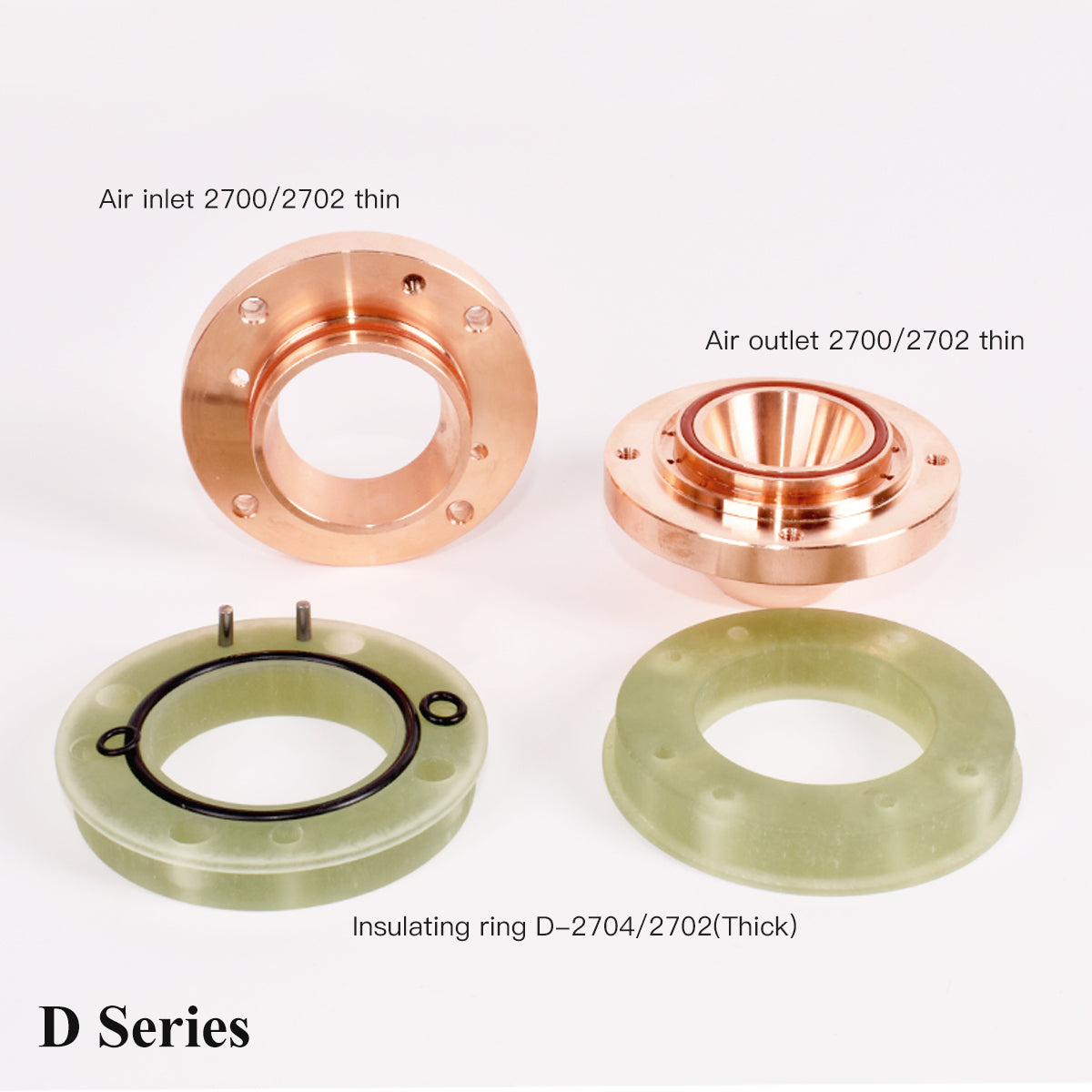 Laser Ceramic Nozzle Insulating Ring Air inlet/outlet

