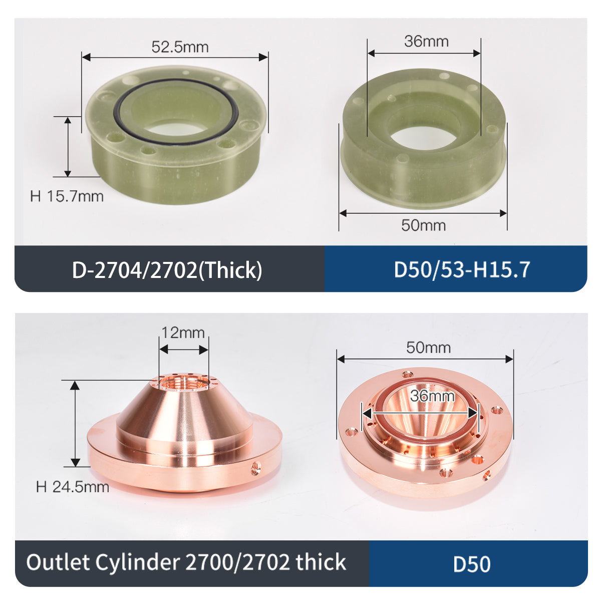 Startnow 3501/3502 Slant Hole Laser Ceramic Insulating Ring 2700/2702