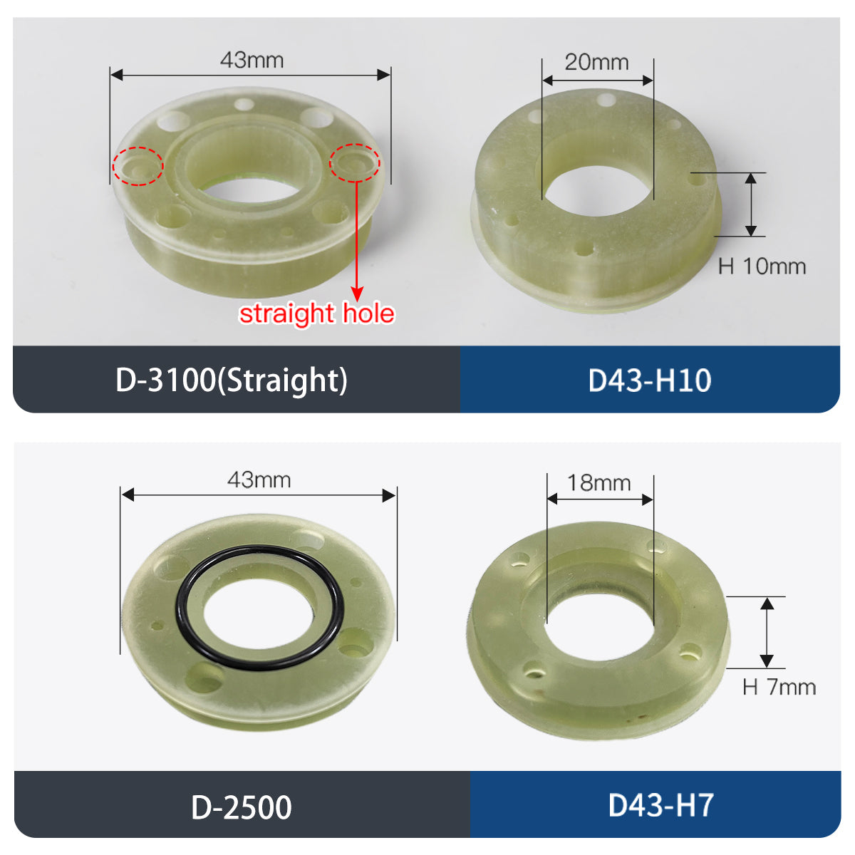 Startnow 3501/3502 Slant Hole Laser Ceramic Insulating Ring 2700/2702