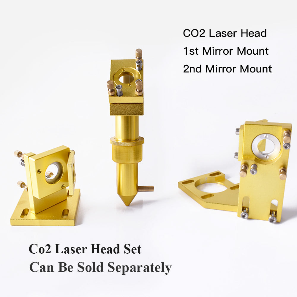 Startnow CO2 Laser Head 12mm Focus Lens 20 Mo/Si Mirror 4060 K40 Machine